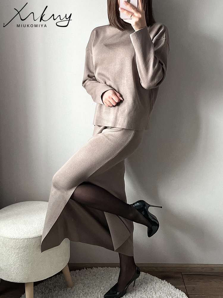Winter Clothing Gear - Purple Women Two Piece Set Bodycon