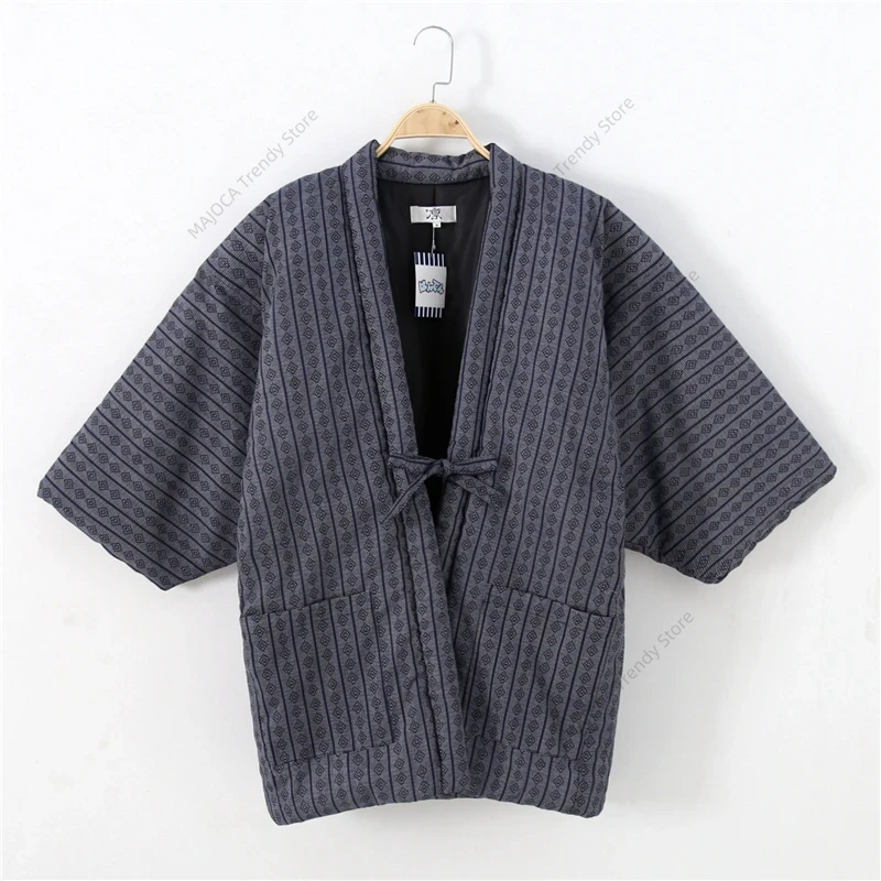 Traditional Winter Japanese Clothing - New Hanten Jacket for Men Traditional