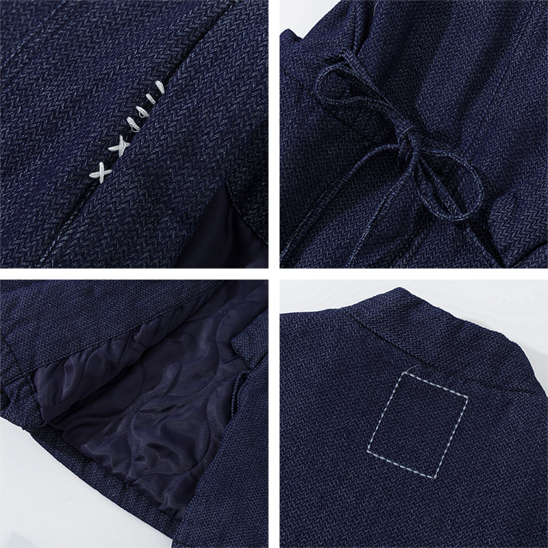 Winter Japanese Style Blue Kim - Traditional Winter Japanese Clothing บทวิจารณ์และราคา