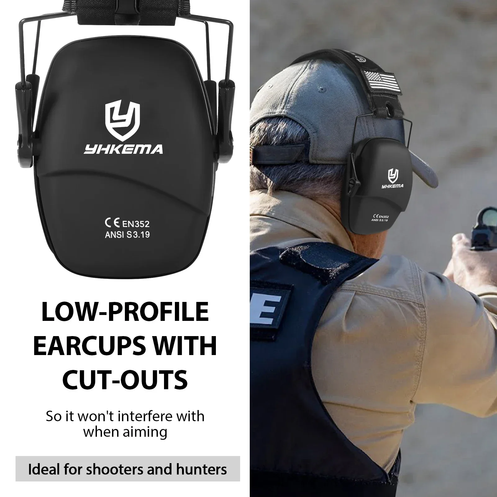 YHKEMA Safety Earmuffs for Sho - Ear Muff Foldable บทวิจารณ์และราคา