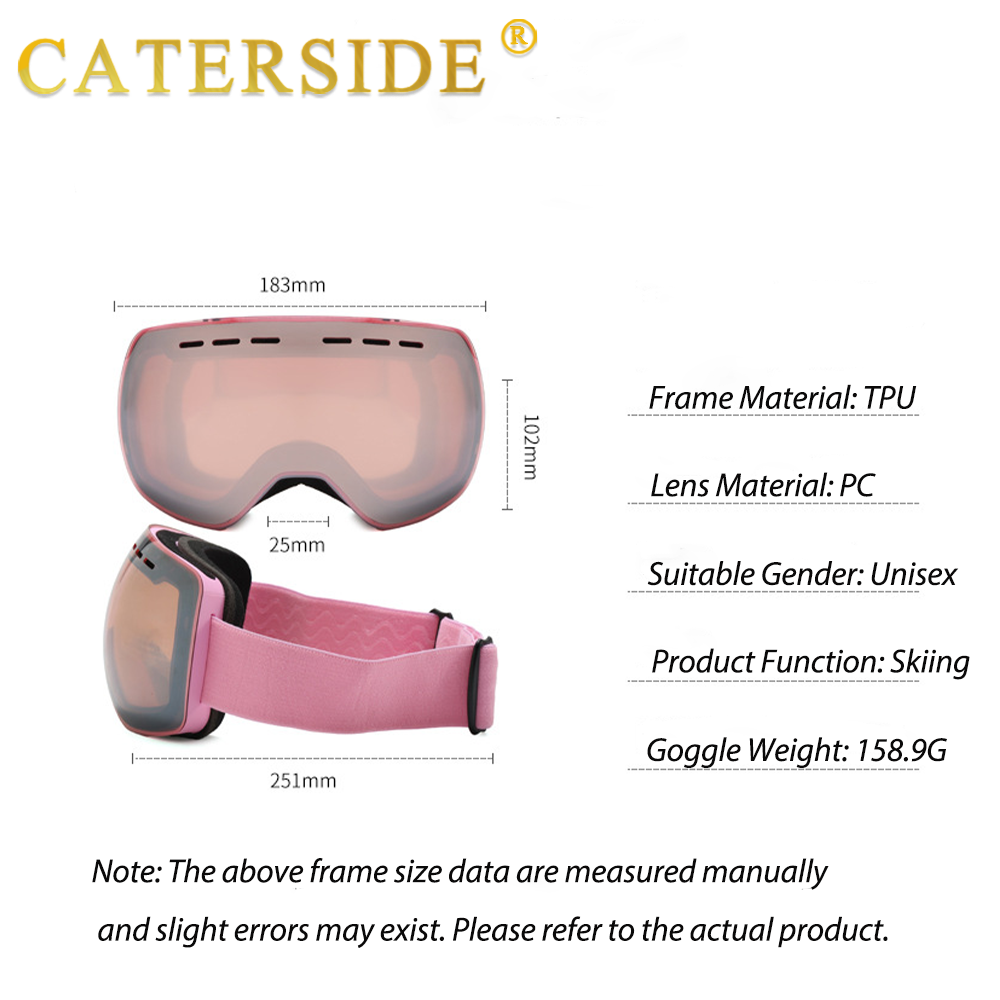 New Men Ski Goggles Double Lay - Snow Goggle Uv บทวิจารณ์และราคา