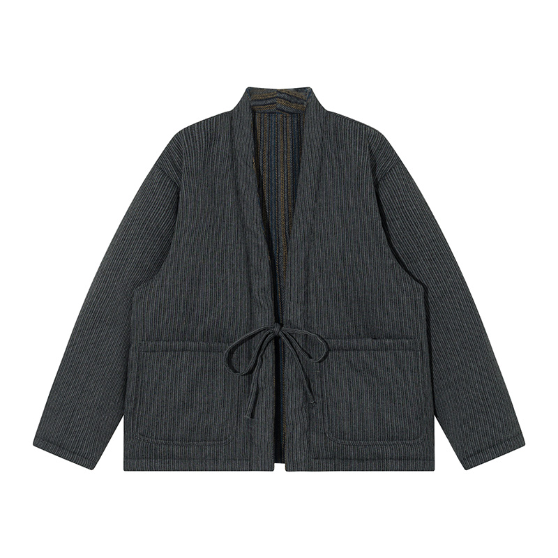 Japanese Style Striped Kimono  - Traditional Winter Japanese Clothing บทวิจารณ์และราคา