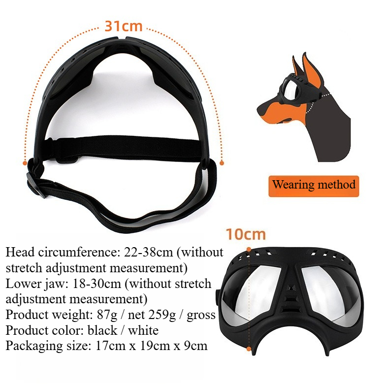 Pet Glasses for Medium Large-s - Snow Goggle Uv บทวิจารณ์และราคา