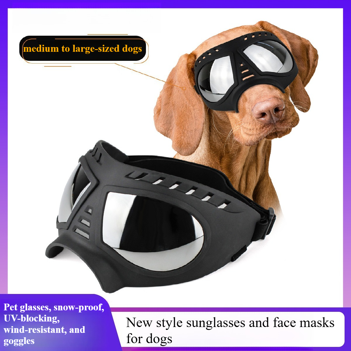 Pet Glasses for Medium Large-s - Snow Goggle Uv บทวิจารณ์และราคา