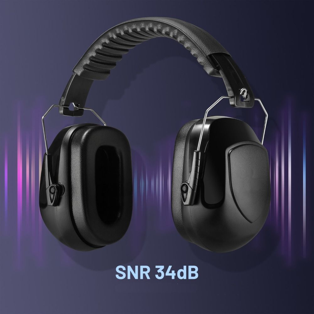 SNR-34dB Adjustable Head Earmu - Ear Muff Foldable บทวิจารณ์และราคา