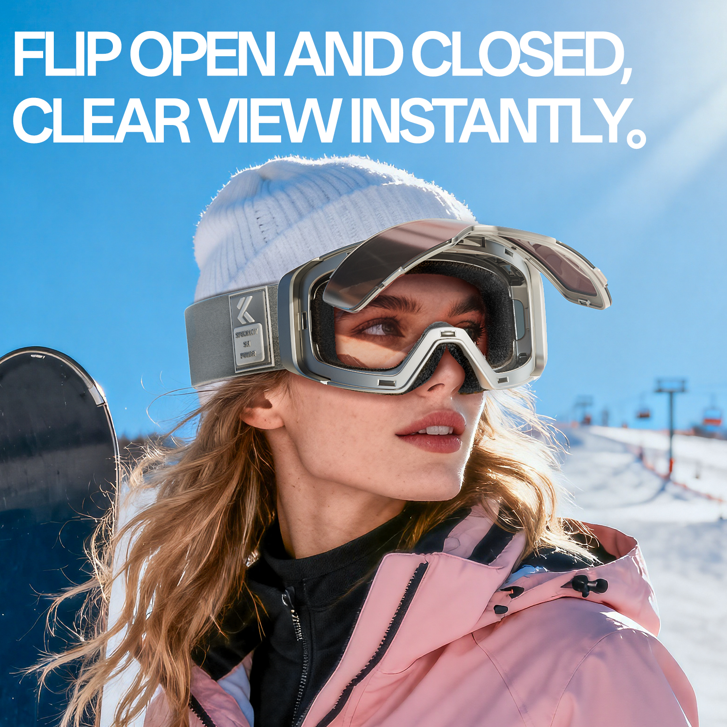 Kapvoe Outdoor Photochromic Sn - Snow Goggle Uv บทวิจารณ์และราคา