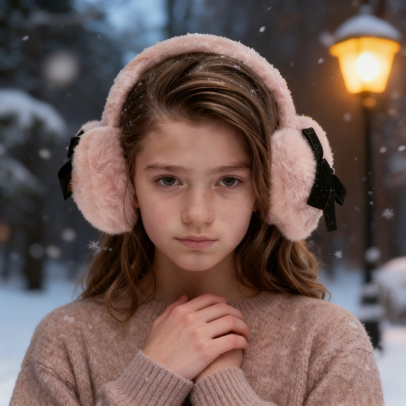 1pc Women's Winter Solid Color - Ear Muff Foldable บทวิจารณ์และราคา