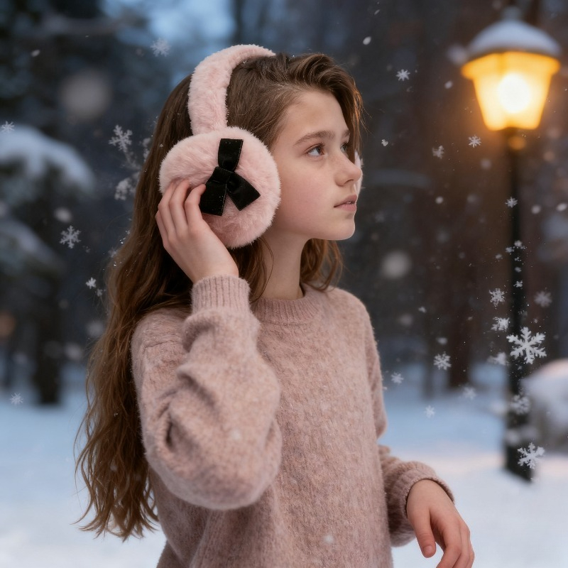 1pc Women's Winter Solid Color - Ear Muff Foldable บทวิจารณ์และราคา