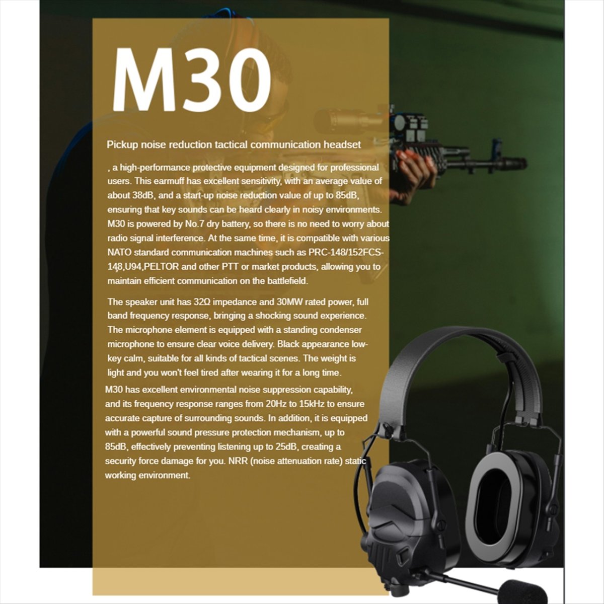 A64I  Headset with Microphone  - Ear Muff Foldable บทวิจารณ์และราคา