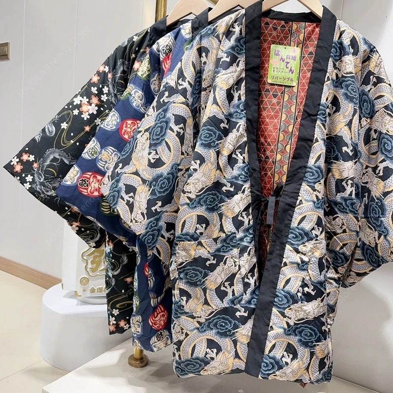 Winter Hanten Coats for Men Wo - Traditional Winter Japanese Clothing บทวิจารณ์และราคา