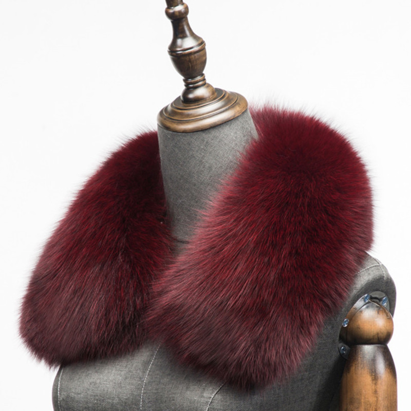 Winter Natural Fox Fur Scarf S - Winter Clothing Fashion บทวิจารณ์และราคา