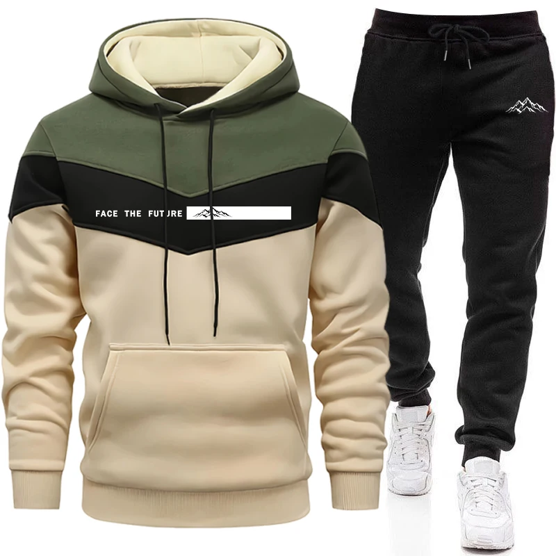 New Men's Tracksuit Fall Winte - Winter Clothing Fashion บทวิจารณ์และราคา