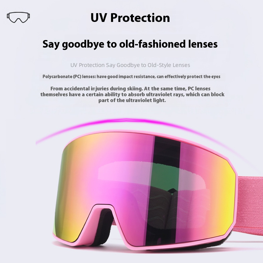 Ski Goggles Dual-Layer Anti-Fo - Snow Goggle Uv บทวิจารณ์และราคา