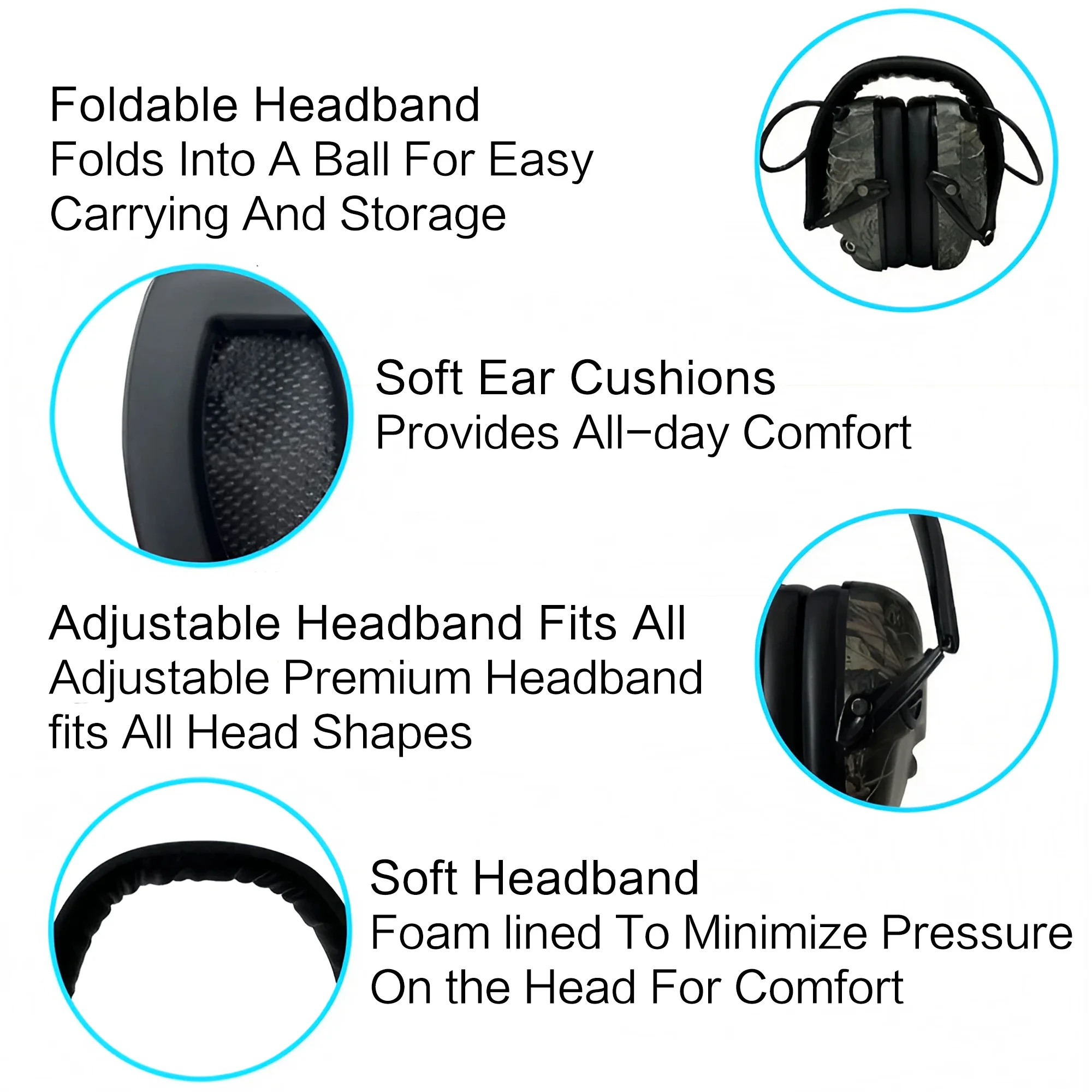 Outdoor Tactical Electronic Ea - Ear Muff Foldable บทวิจารณ์และราคา