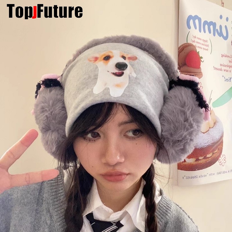 Harajuku Y2k Cute Sweet Lolita - Ear Muff Foldable บทวิจารณ์และราคา