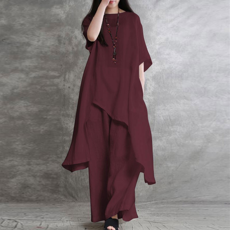 Women's Cotton Linen 2-piece S - Winter Clothing Gear บทวิจารณ์และราคา