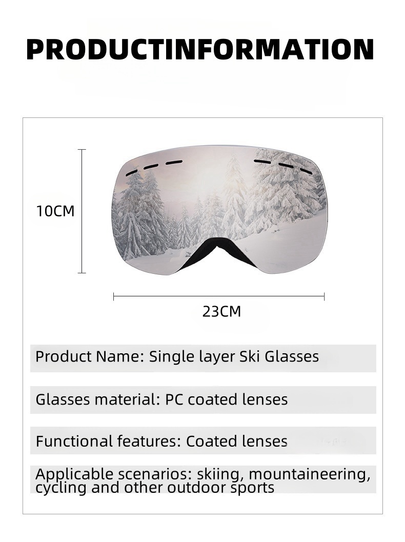 Snow glasses Men Women Outdoor - Snow Goggle Uv บทวิจารณ์และราคา