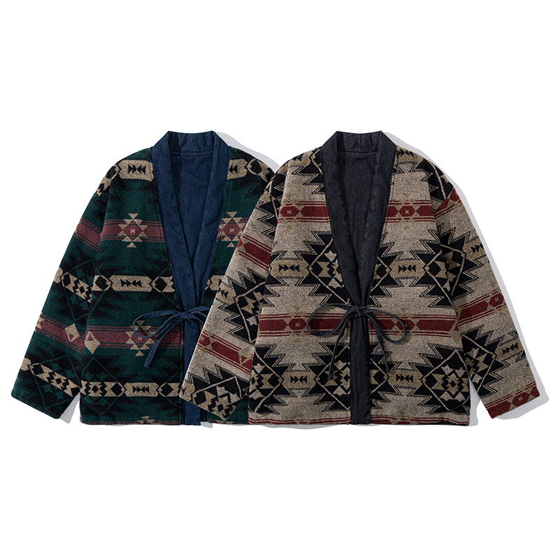 Fashion Vintage Reversible Coa - Traditional Winter Japanese Clothing บทวิจารณ์และราคา