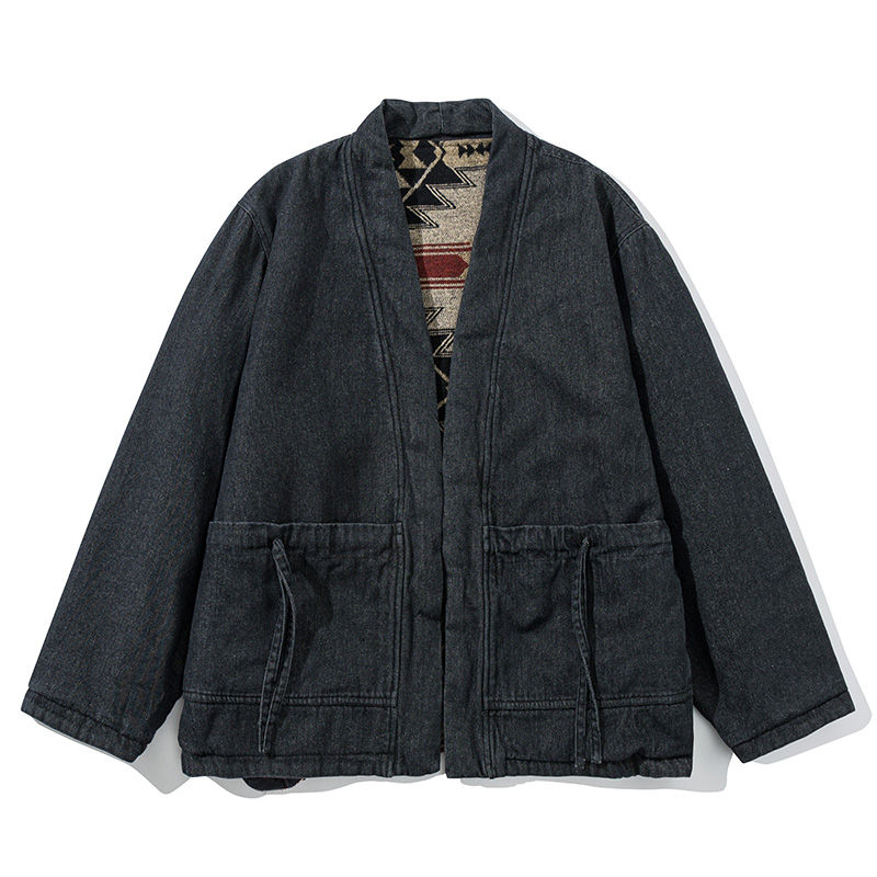 Fashion Vintage Reversible Coa - Traditional Winter Japanese Clothing บทวิจารณ์และราคา