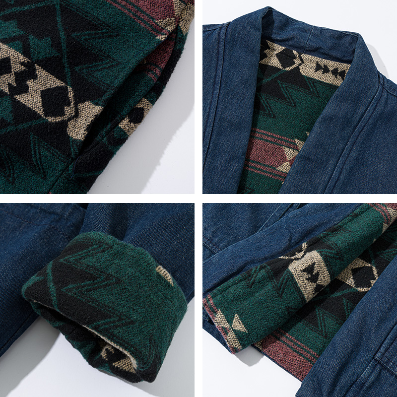 Fashion Vintage Reversible Coa - Traditional Winter Japanese Clothing บทวิจารณ์และราคา