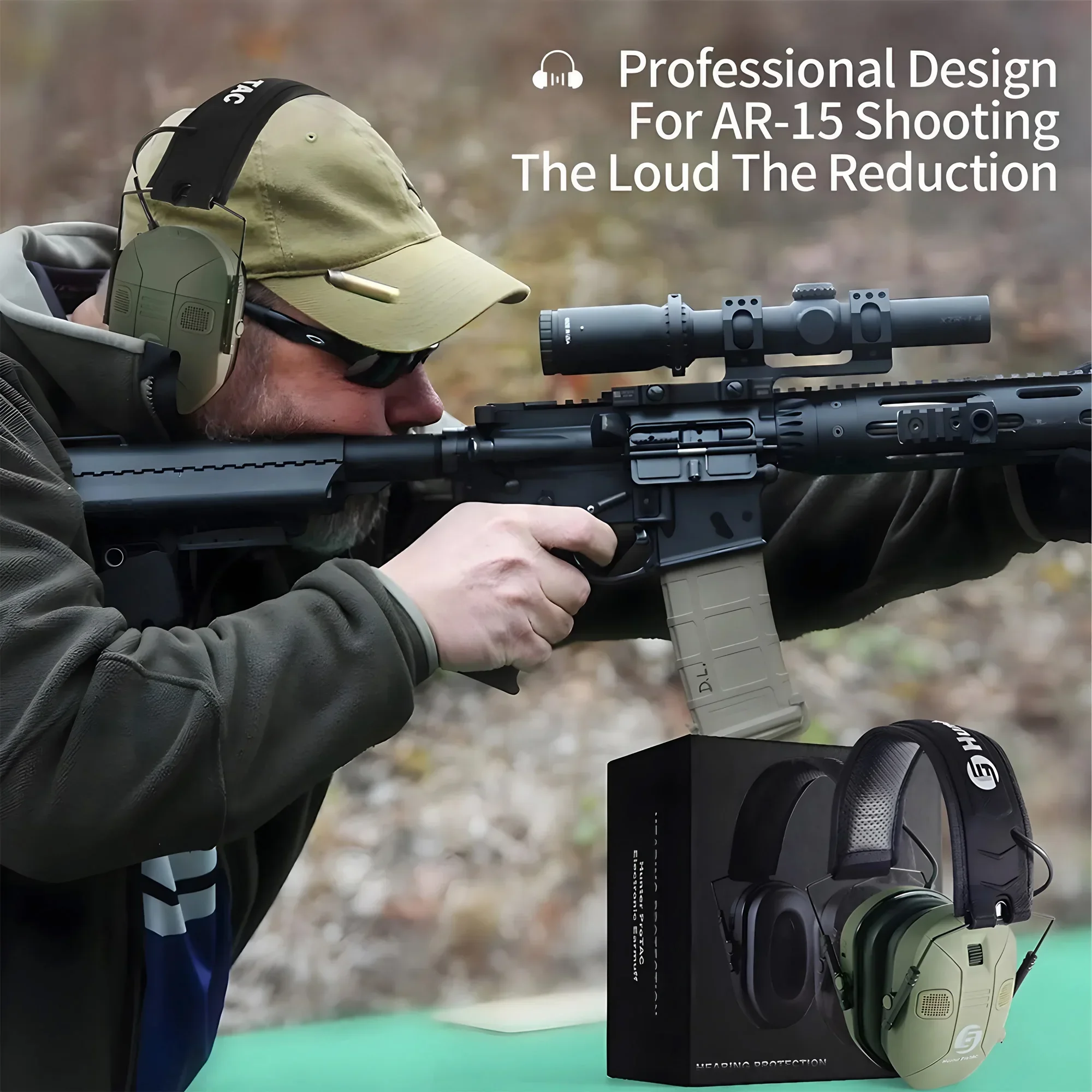 Foldable Tactical Electronic E - Ear Muff Foldable บทวิจารณ์และราคา