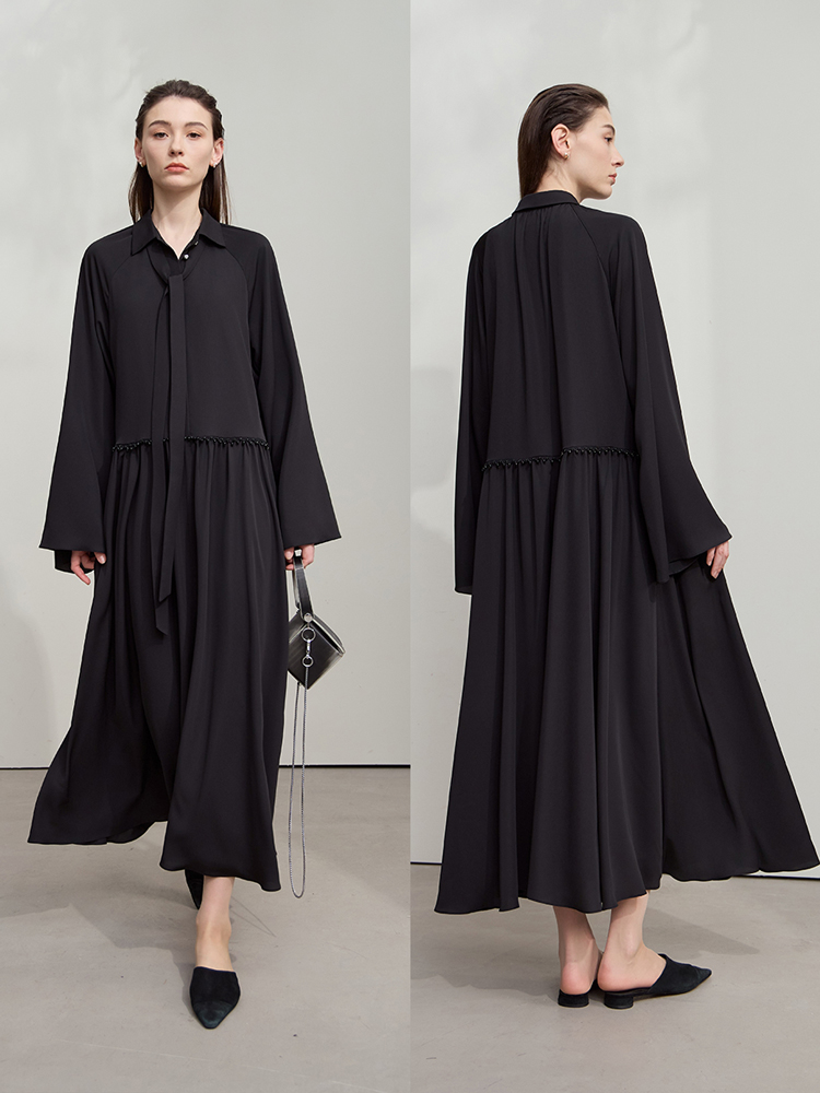 AMII Womens Dresses 2025 Autum - Winter Clothing Dress Up บทวิจารณ์และราคา