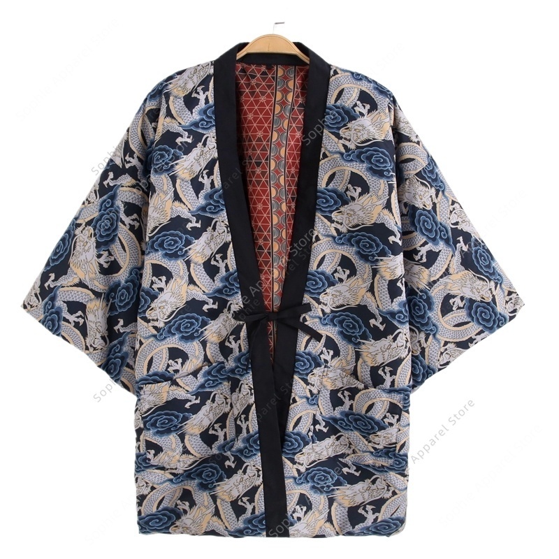 Autumn Winter Japanese Dragon  - Traditional Winter Japanese Clothing บทวิจารณ์และราคา