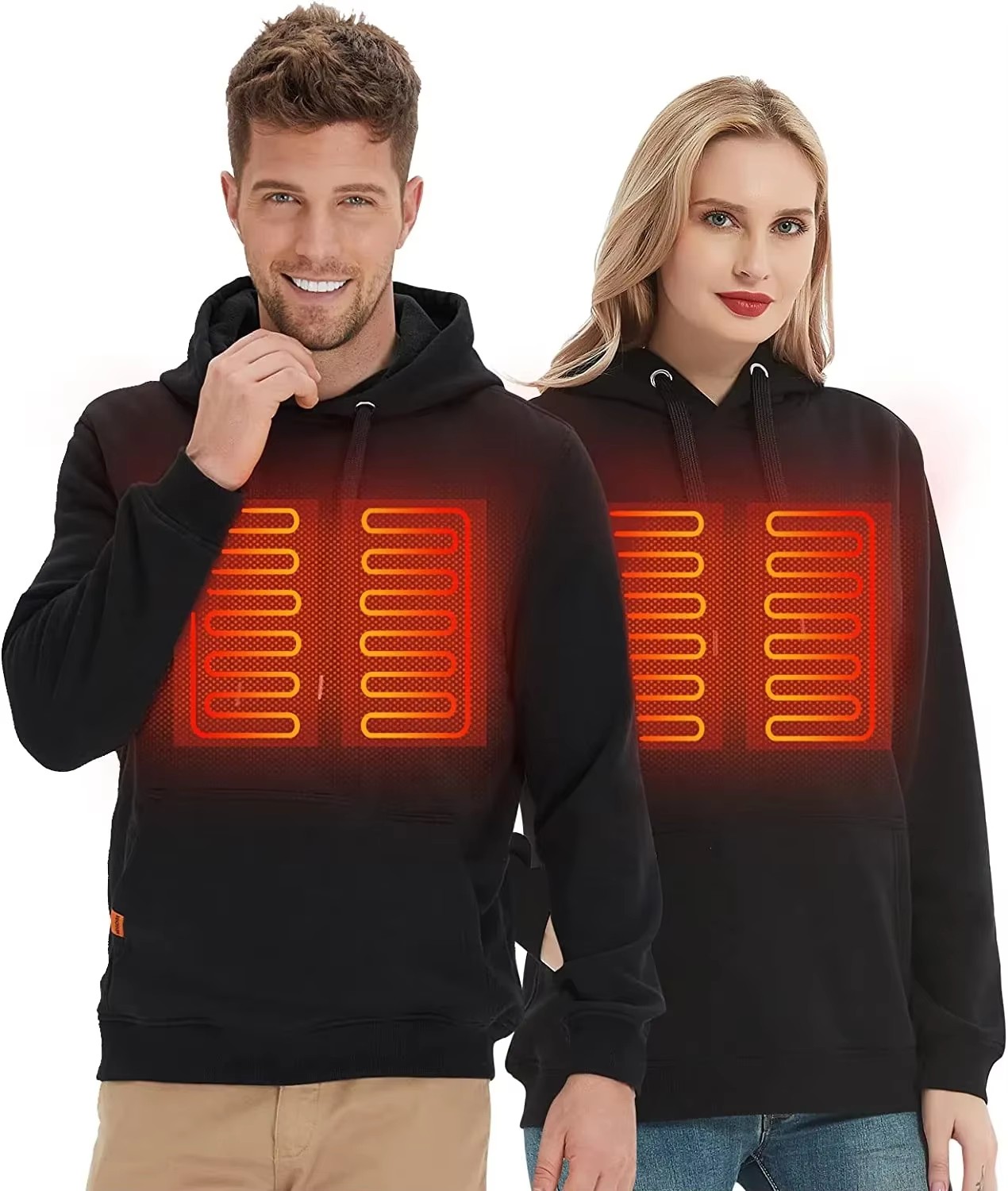 Women USB Heating Hoodies men  - Winter Clothing Gear บทวิจารณ์และราคา