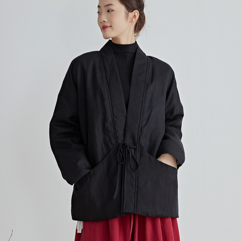 Chinese Style Cotton Outwear B - Traditional Winter Japanese Clothing บทวิจารณ์และราคา