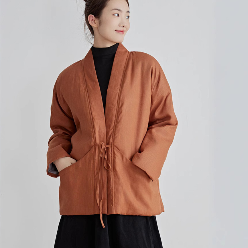 Chinese Style Cotton Outwear B - Traditional Winter Japanese Clothing บทวิจารณ์และราคา