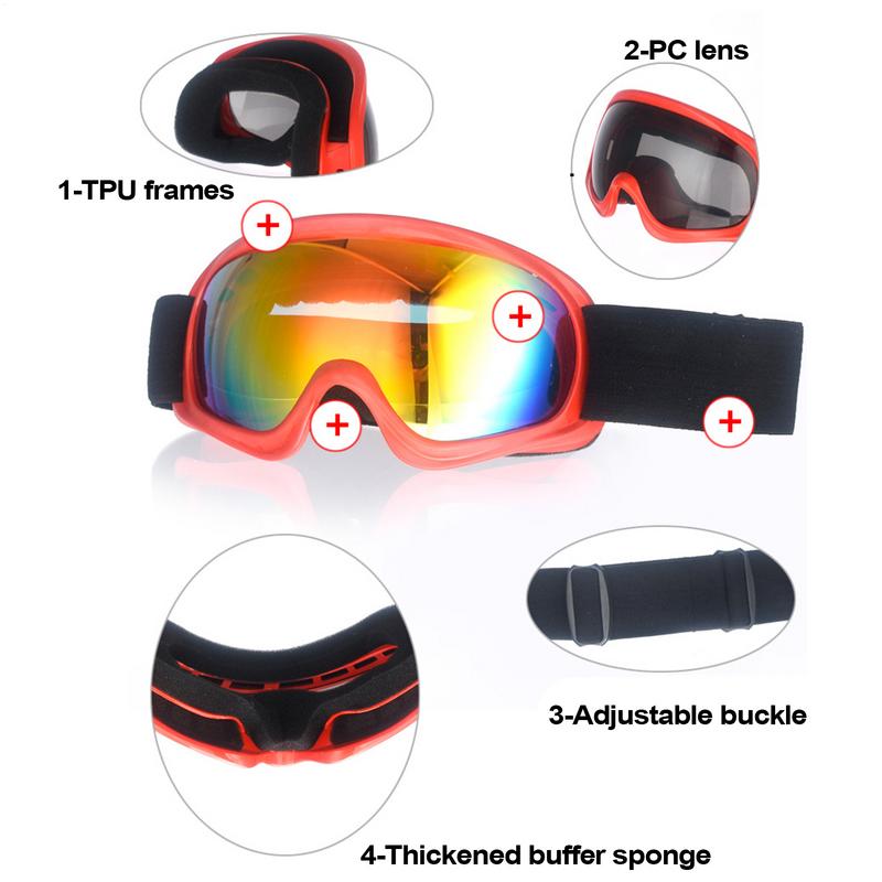 Kids Ski Goggles With UV Prote - Snow Goggle Uv บทวิจารณ์และราคา