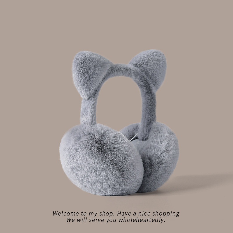 Cat ears foldable earmuffs plu - Ear Muff Foldable บทวิจารณ์และราคา