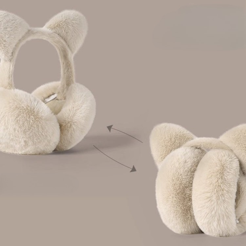 Cat ears foldable earmuffs plu - Ear Muff Foldable บทวิจารณ์และราคา