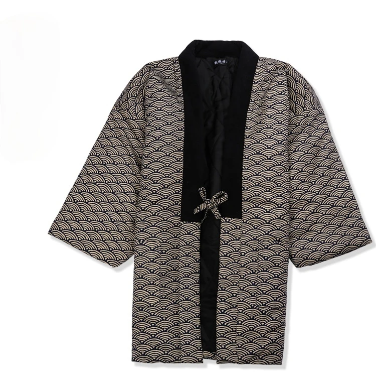 Hanten Jacket Men Padded Cotto - Traditional Winter Japanese Clothing บทวิจารณ์และราคา